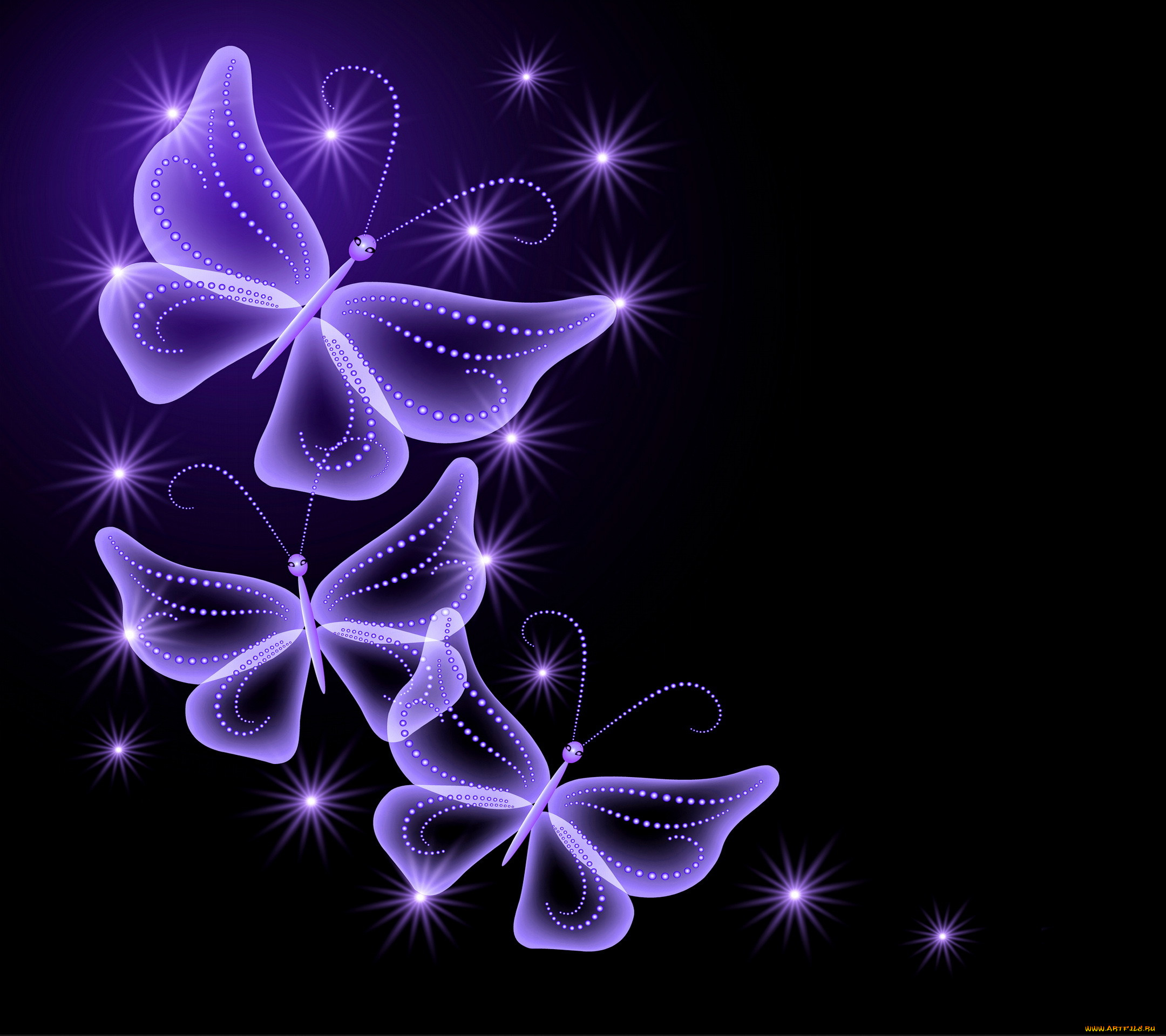  , neon, butterflies, abstract, purple, sparkle, glow, , 